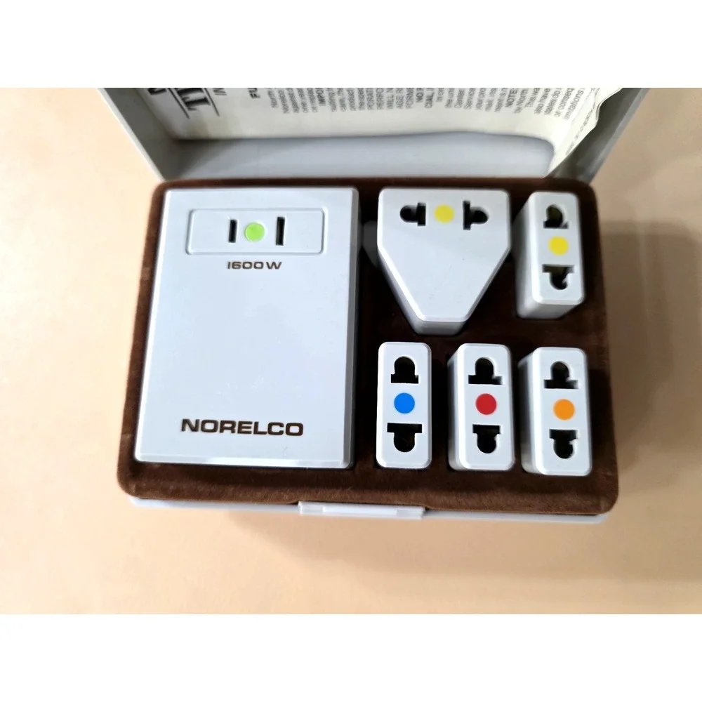 Norelco Travel Care TK1 Plug International European Travel Converter Adapter Kit